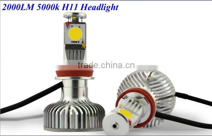 New!! 30w 2000 Lumens Cree H4 /H7/H8/H9/10/H11/9006/9005 car auto head led light
