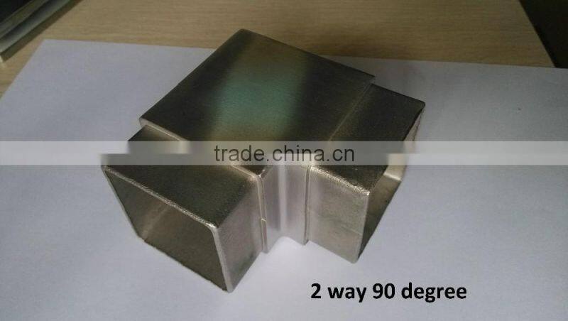 304 316 stainless steel round steel tube connectors