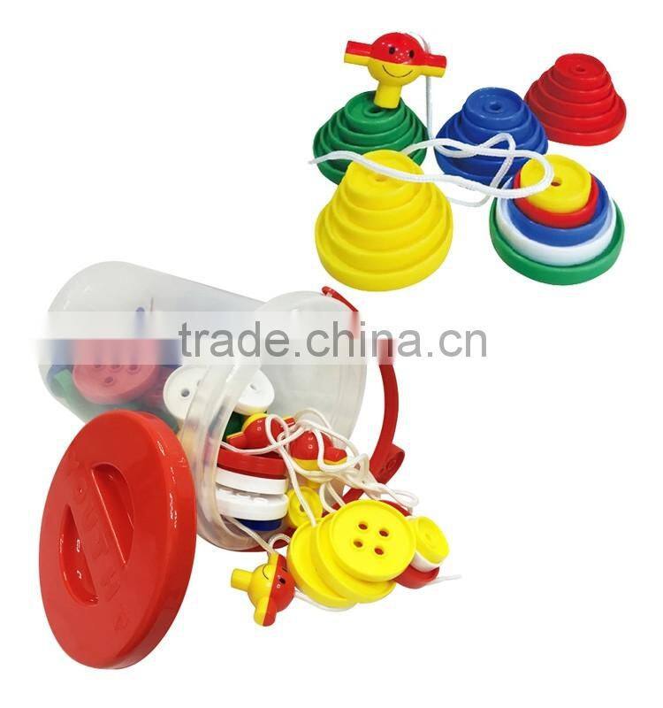 Nursery School Kid's Educational Toy 54PCS Big Button Tub