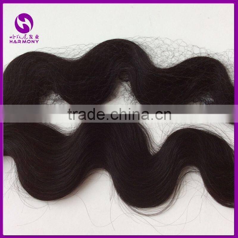 24inch Length Cheap NO-REMY HAIRS WEFT Natual Color Body Wave Texture for Brazil Market
