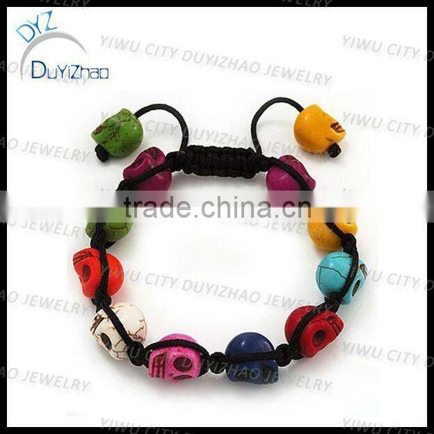 Fashion skull shamballa bracelet