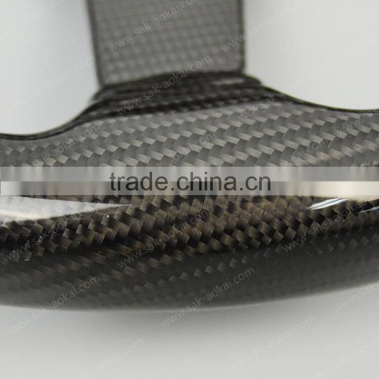 3K Twill Glossy Carbon Fiber Car Steering Wheel