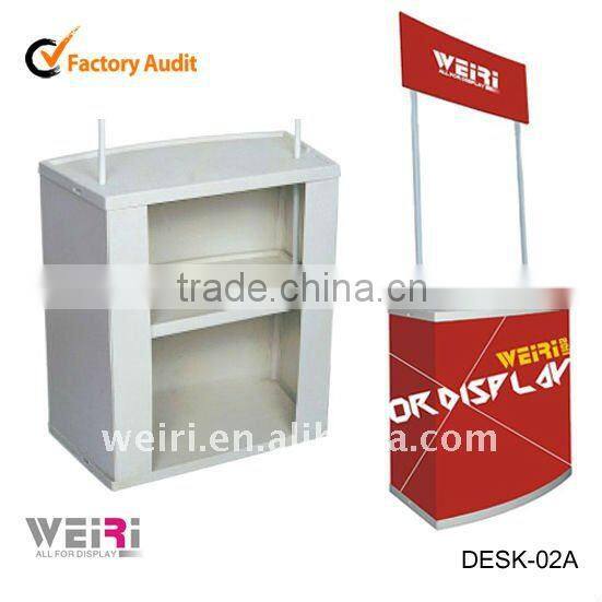 Dispaly Plastic Pop Up Desk