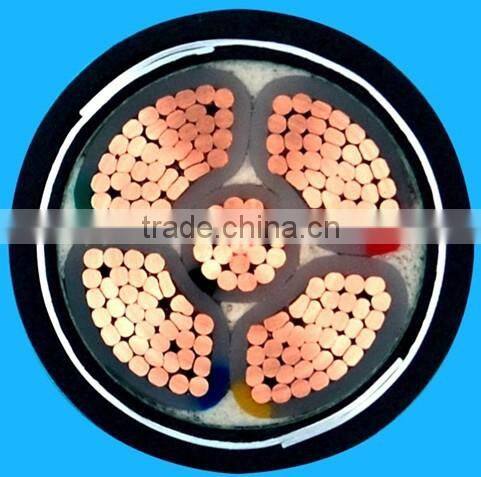 0.6/1kv rated low voltage electrical power cable XLPE Insulated PVC sheath Steel armoured cable