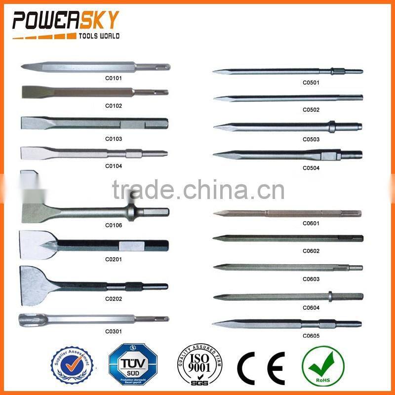 SDS PLUS Point and Flat Chisel for concrete and stone,sds point chisel
