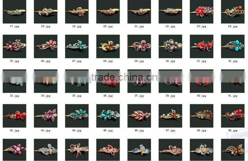 2012 fashion butterfly hair clip/alloy hair clip