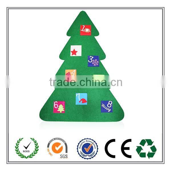 2016 Alibaba Website China high quality fashional felt christmas calendar