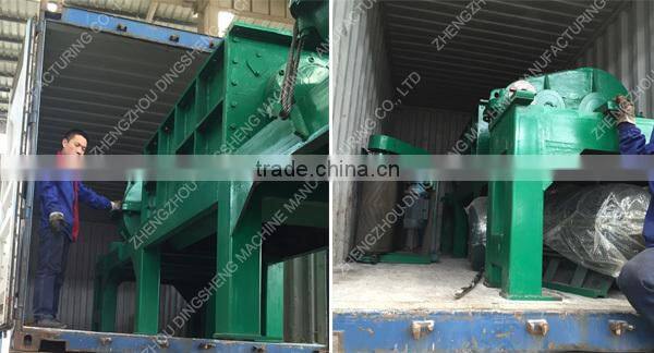Commercial use two roller rubber tire crusher