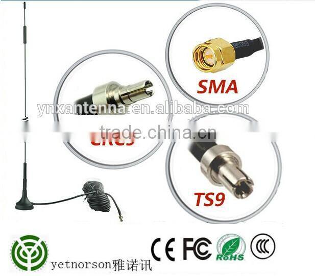 7dBi 4g modem external antenna with magnetic bae antenna ts9/crc9/sma