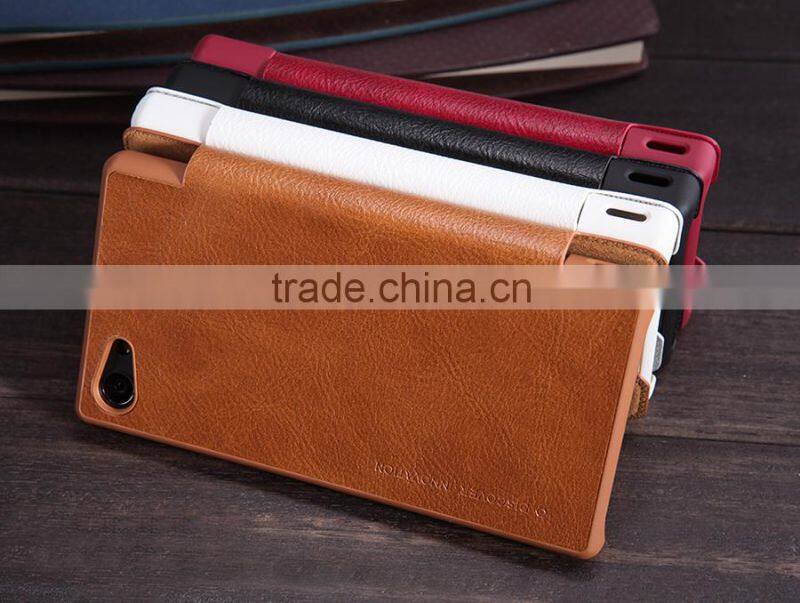 New arrived classic stylish leather case For Sony xperia z5 comapct