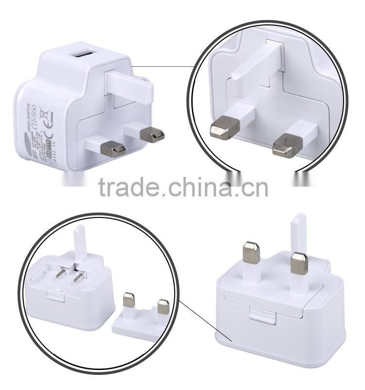 2016 new style top grade ETA-U90UWE uk plug travel adapter with usb charger for samsung