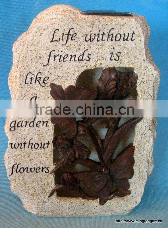 Polyresin Stone Solar Light Crafts