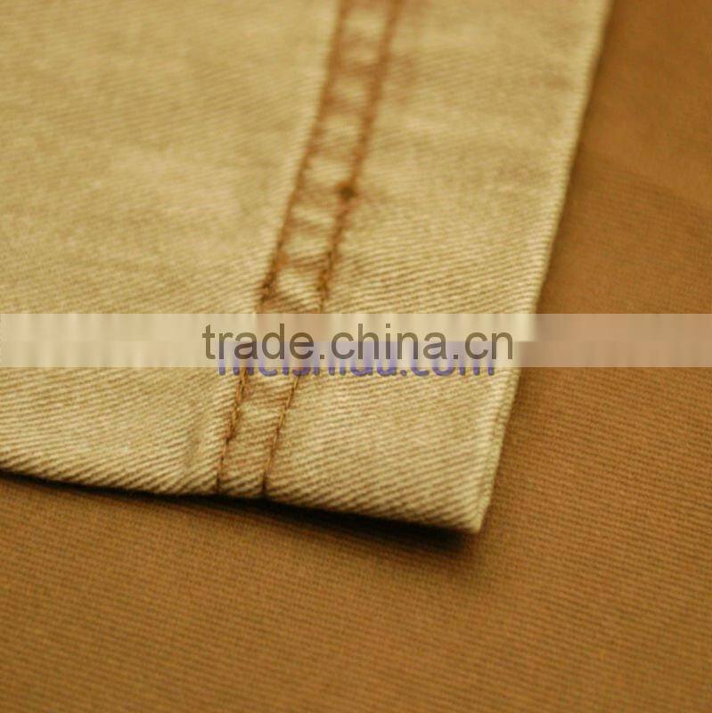 washed effect cotton fabric, cotton twill, cotton canvas with pigment dyeing