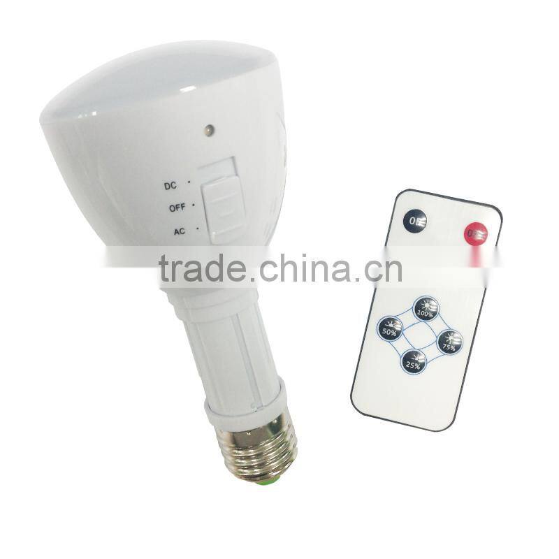 E27/B22 AC85-265V rechargeable led bulb with warm white&cold white color temperature