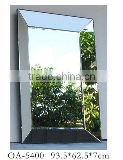 modern rectangle decorative mirrored furniture