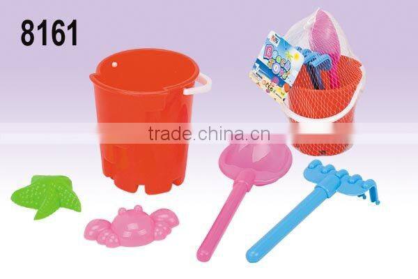 Hot Summer Products Sand Beach Toy Set with Plastic Bucket