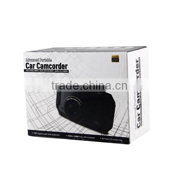 2014 New Arrival 2.7 inch LCD 170 degree lens G90 1080p hd 12v sd card car dvr
