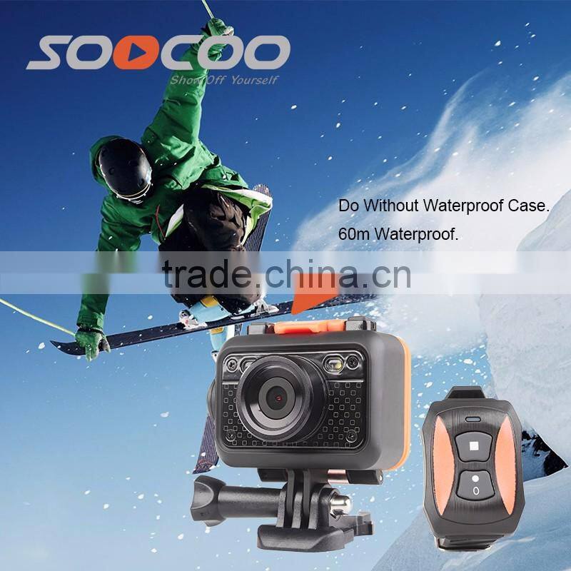 2.4G Remote Control SOOCOO S60B with WIFI and Waterproof 60M FPV Action Sports Camera