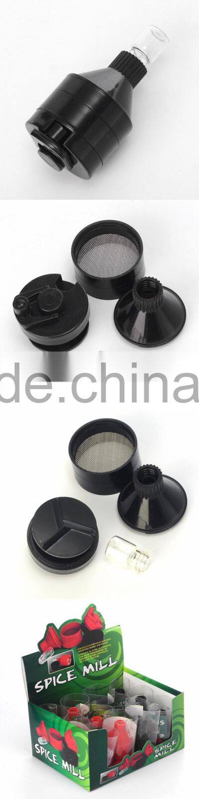 2015 new product custom Plastic wholesale tobacco herb grinder JL-070J