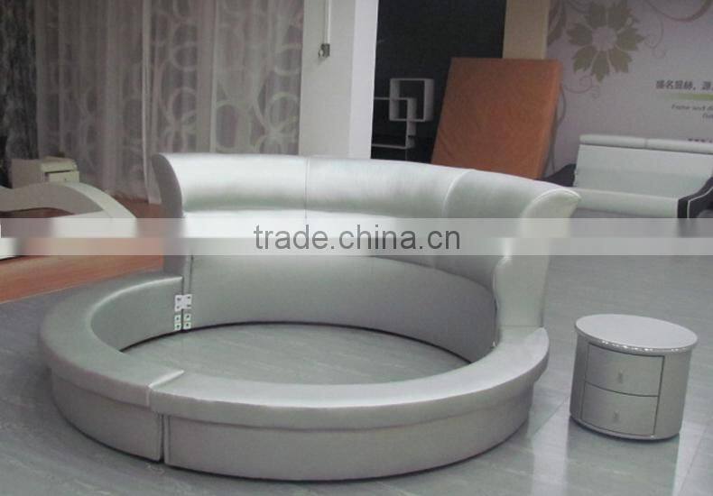 2015 Leather Round Bed SY10067