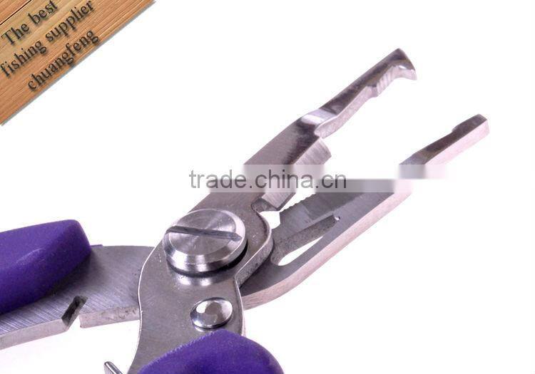 Fishing Pliers stainless steel soft plastic handle length 135mm Weight 60g