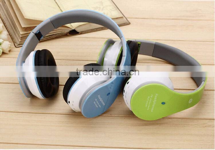 Big earpad high qulity sport bluetooth headphone Wireless Foldable Folding v4.0 bluetooth headphone sd card