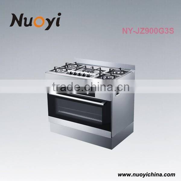 Freestanding Nuoyi gas cooker electric oven combination