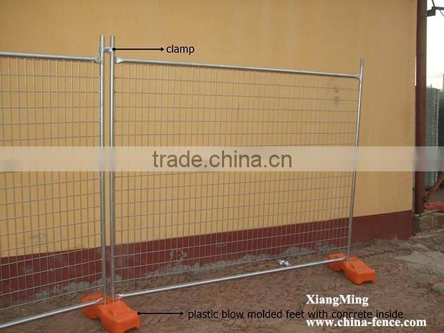 Blow/Injection Molded Temporary Fence Block with Plastic PE Material