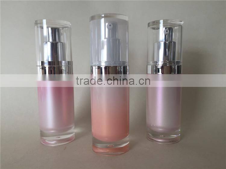 Acrylic empty cosmetic body lotion bottle