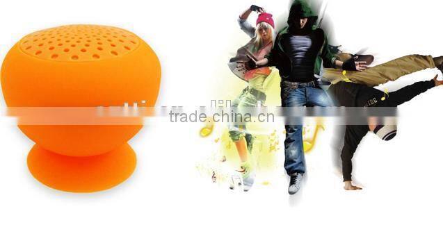 2014 creative wireless portbale mini mushroom waterproof shower speaker