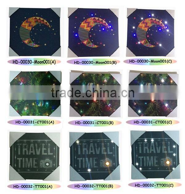 Canvas prints with LED lights wall art painting for kids gift