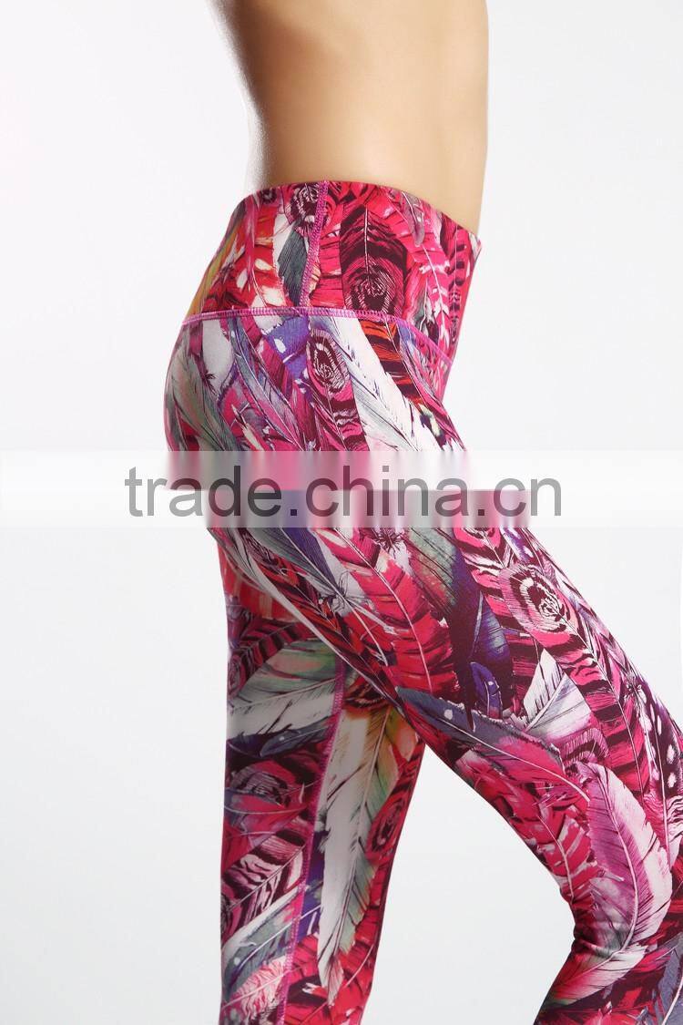 High Waist sublimation keep fit china factory indian girls wearing leggings