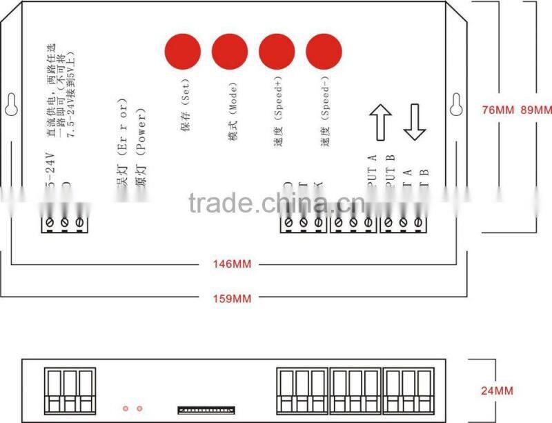 support ws2811 ws2812b ws2801 ucs1903 rgb pixel led sd card controller