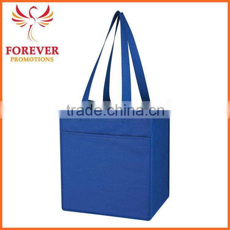 High Quality Custom Non-woven 6 Bottles Tote Bag with Front Pockets