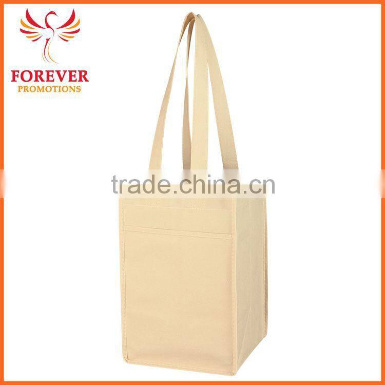 Chinese Manufactory 4 Bottle Wine Tote Bag e With Dividers Pockets