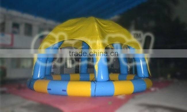2016 unique design large inflatable swimming pool with dome for sale, inflatable swimming pool cover