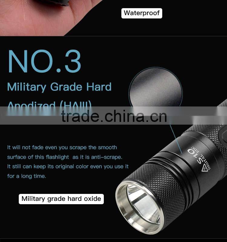 Nico Nature Factory Supply long shots XML l2 18650 rechargeable Utility flashlight