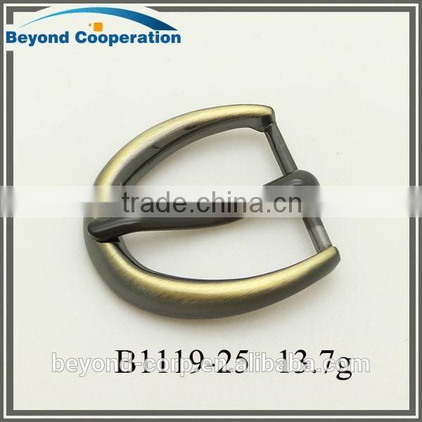 25mm brush antique brass MS. MRS. decorative waist strap buckle