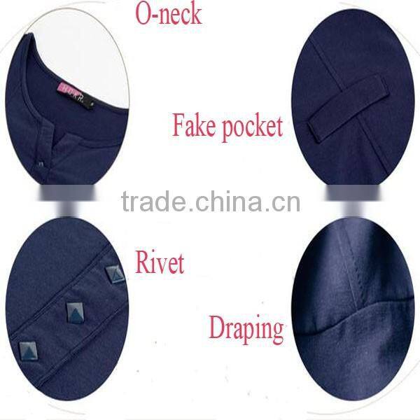wholesale comfortable long sleeve o-neck women t shirt