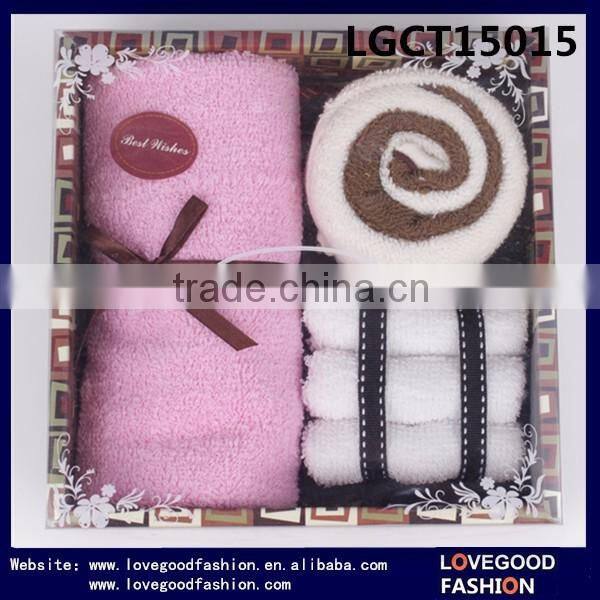 Enjoyment Organic Cotton Satin Cake Towel Face Towel Gift Box Towel