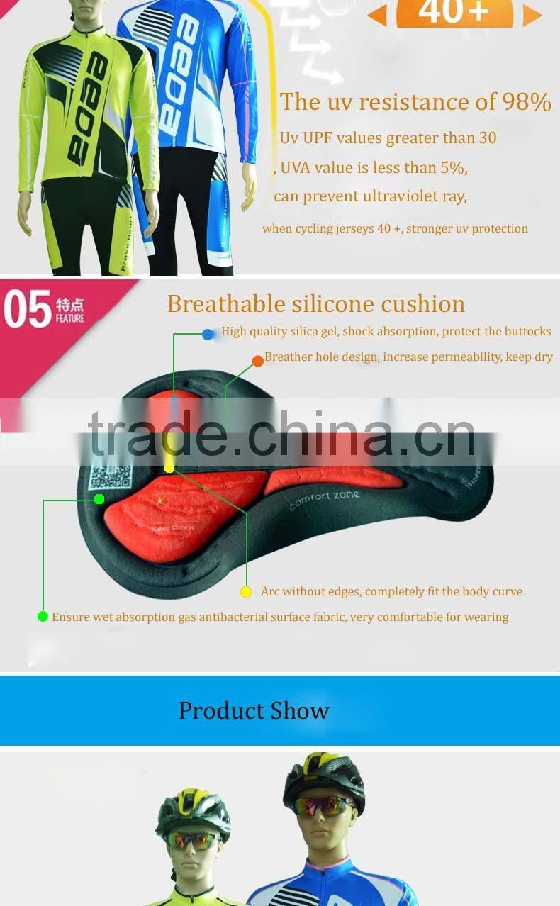 Absorb Sweat Material Lycra elastic fabric cycling wear for riding