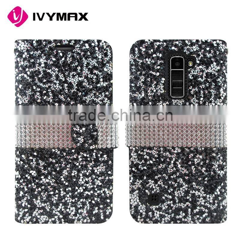 Wholesale alibaba leather wallet flip case for LG K10