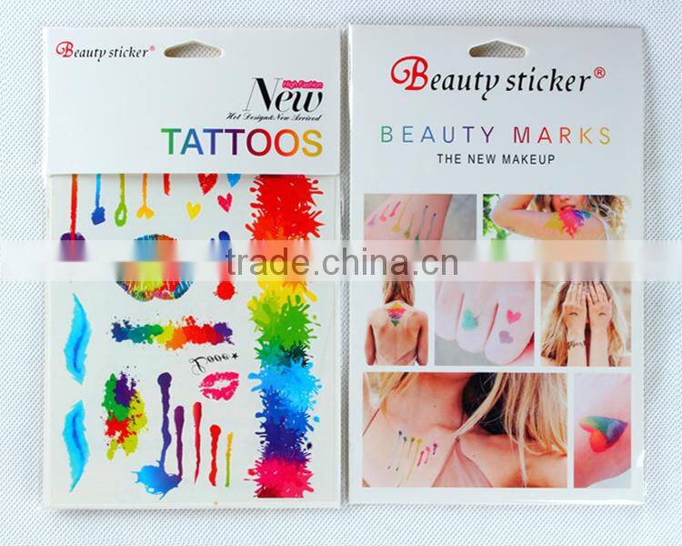 Custom Country Flag Temporary Tattoo Sticker, Sporting Game Small Face American Flag Tattoos