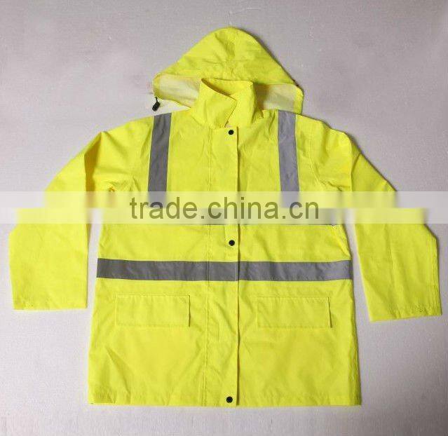 Yellow reflectitive material long-sleeves workwear