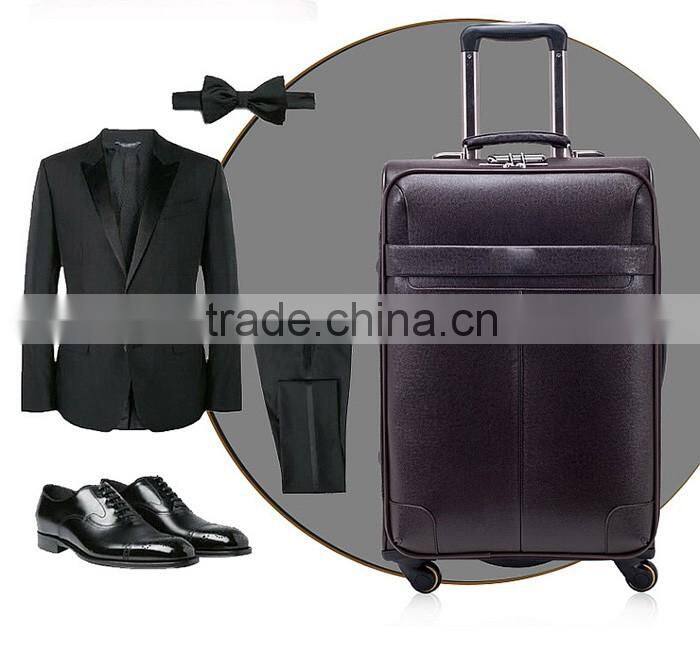 two pcs fashion design PU suitcase sets young girls and boys travelling luggage bag