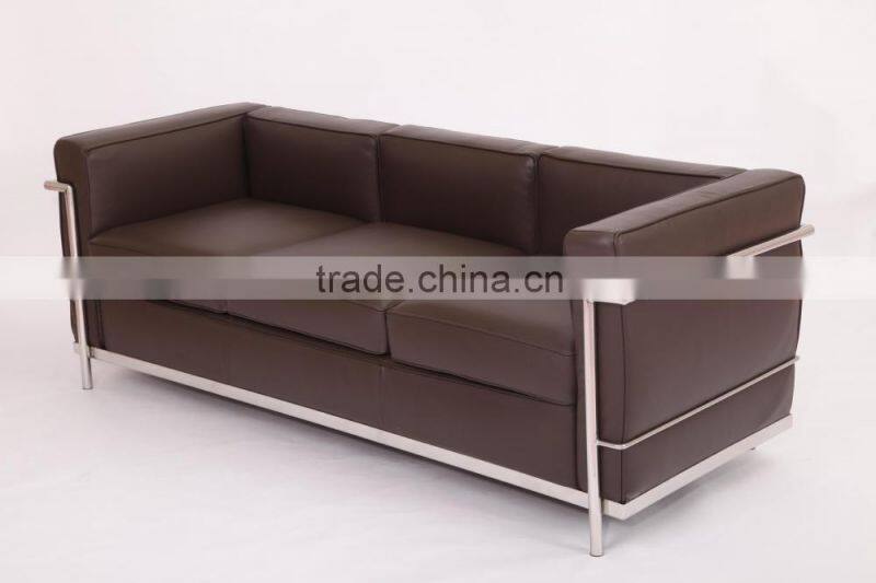 Alibaba Bauhaus furniture supplier Le Corbusier LC2 sofa replica