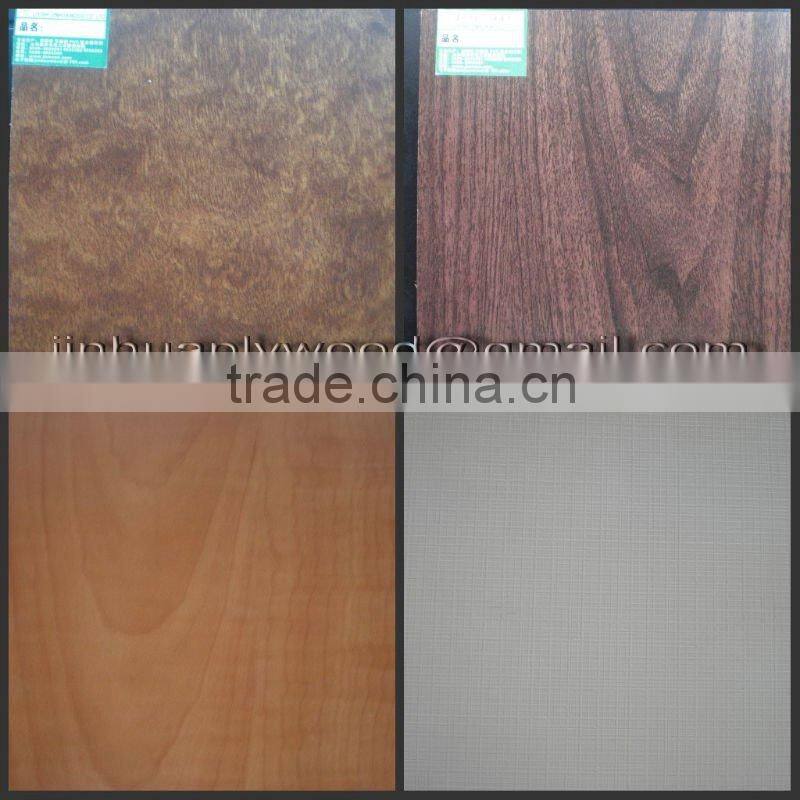 Wood grain matt polyester plywood in 1220*2440mm