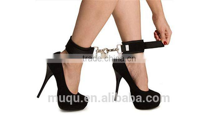 New sex toy for women, Restraint Neoprene Cuffs belt Toys with Handcuffs and Ankle Cuffs bondage cop products