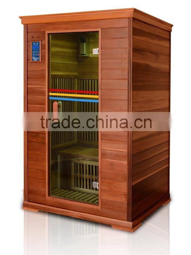 Sauna room waterproof lcd tv,2 persons portable sauna room