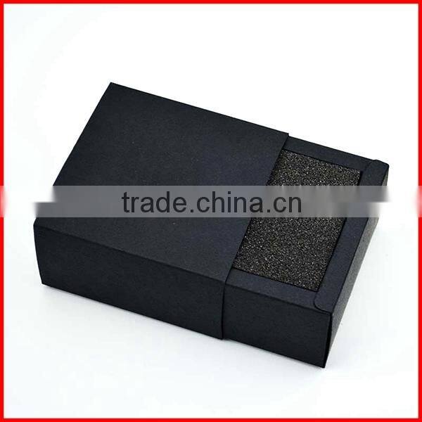 Custom Black Card Paper Gift Box Drawer Packing Wholesale